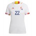 Damen Fußballbekleidung Belgien Charles De Ketelaere #22 Auswärtstrikot WM 2022 Kurzarm